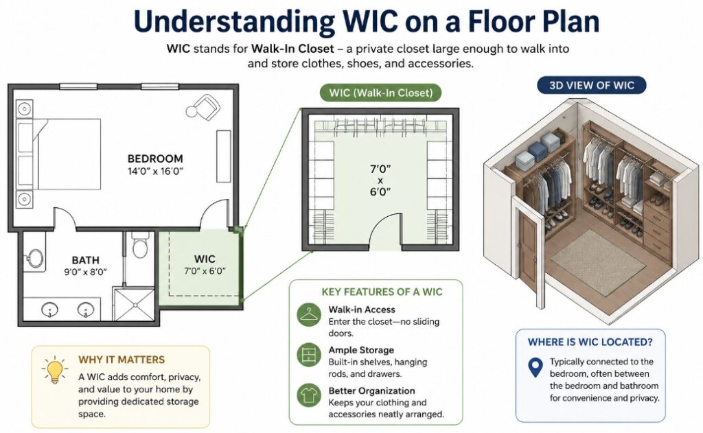 WIC on a Floor Plan