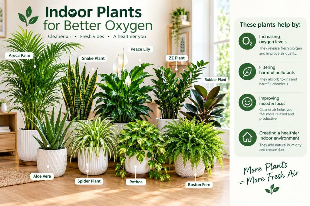 Indoor Plants For Oxygen